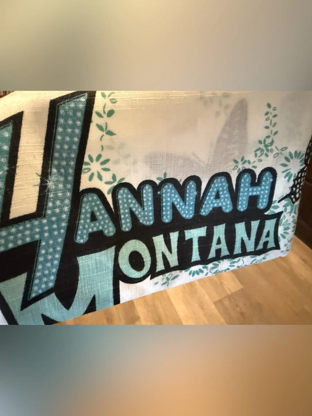 Disney Hannah Montana Shower Curtain Set - White, Teal, Purple & Black